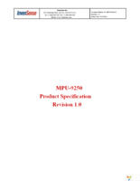 MPU-9250 CA-SDK Page 1